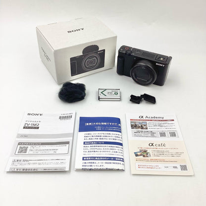 【全額返金保証】【最速発送】Sony コンパクトデジタルカメラ VLOGCAM ZV-1M2 [ブラック] 動作確認済