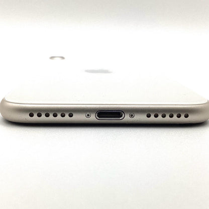 【全額返金保証】【最速発送】Apple iPhone iPhone SE（第3世代） 128GB スターライト au 白ロム 美品 動作確認済 80%