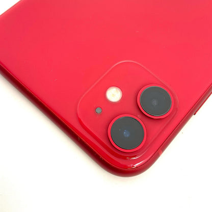 【全額返金保証】【最速発送】Apple iPhone iPhone 11 64GB レッド docomo 白ロム 動作確認済 89%
