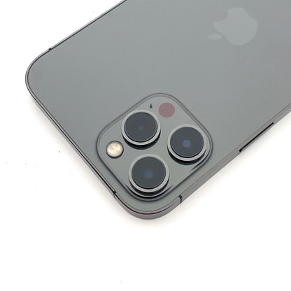 【全額返金保証】【最速発送】Apple iPhone iPhone 12 Pro Max 128GB グラファイト au 白ロム 動作確認済 80%