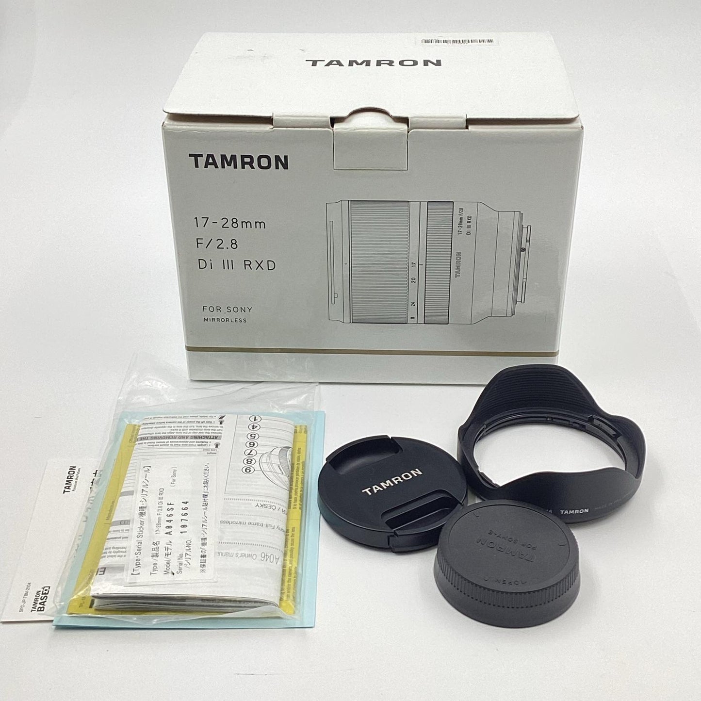 【全額返金保証】【最速発送】TAMRON 17-28mm F/2.8 Di III RXD (Model A046) 美品 動作確認済