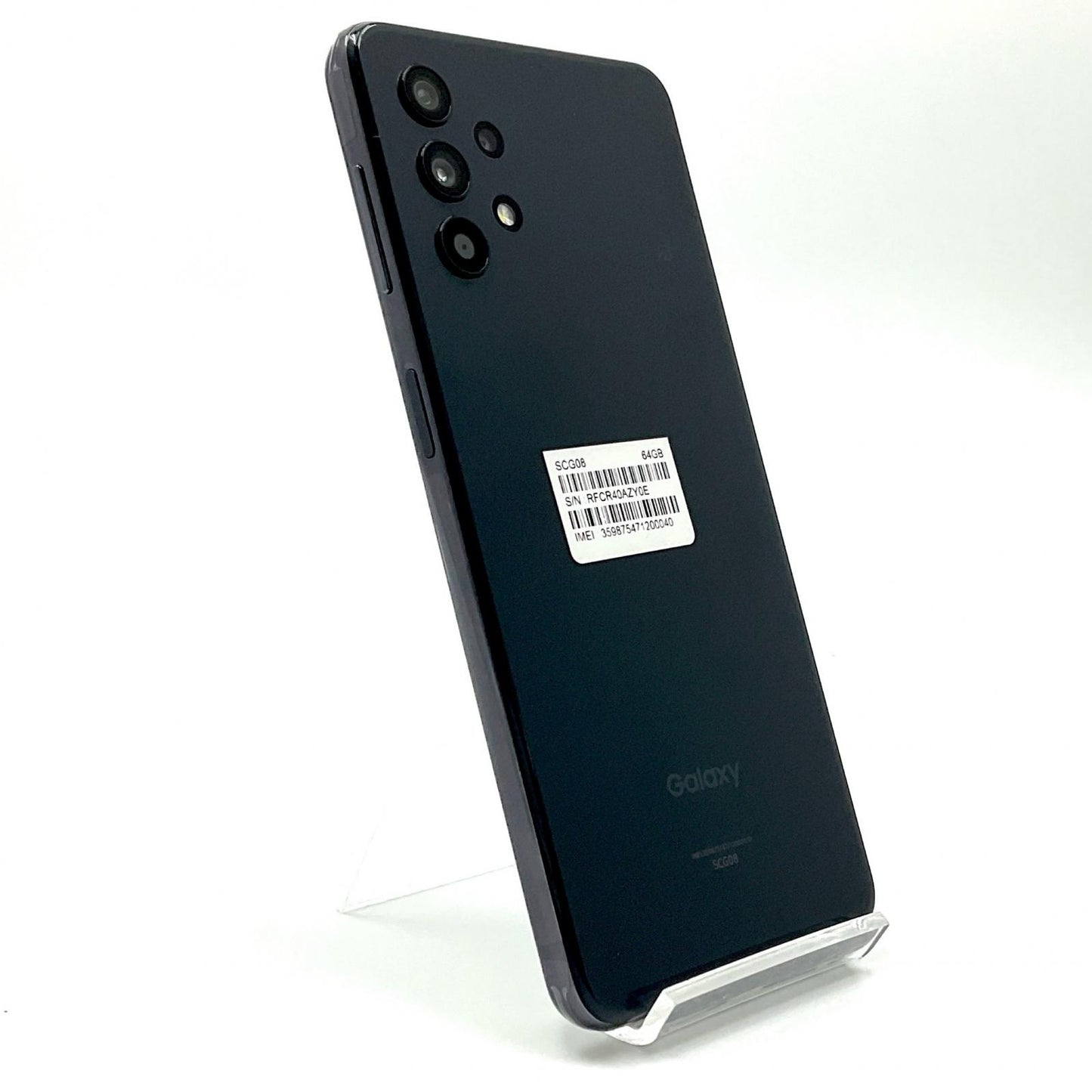 【全額返金保証】【最速発送】SAMSUNG Galaxy A32 5G 64GB Awesome Black au SCG08 白ロム 美品 動作確認済