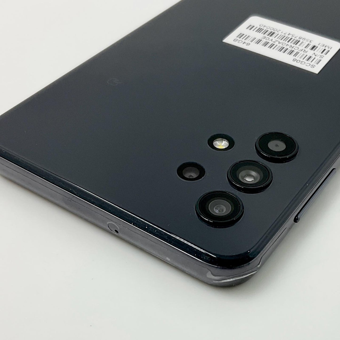【全額返金保証】【最速発送】SAMSUNG Galaxy A32 5G 64GB Awesome Black au SCG08 白ロム 美品 動作確認済