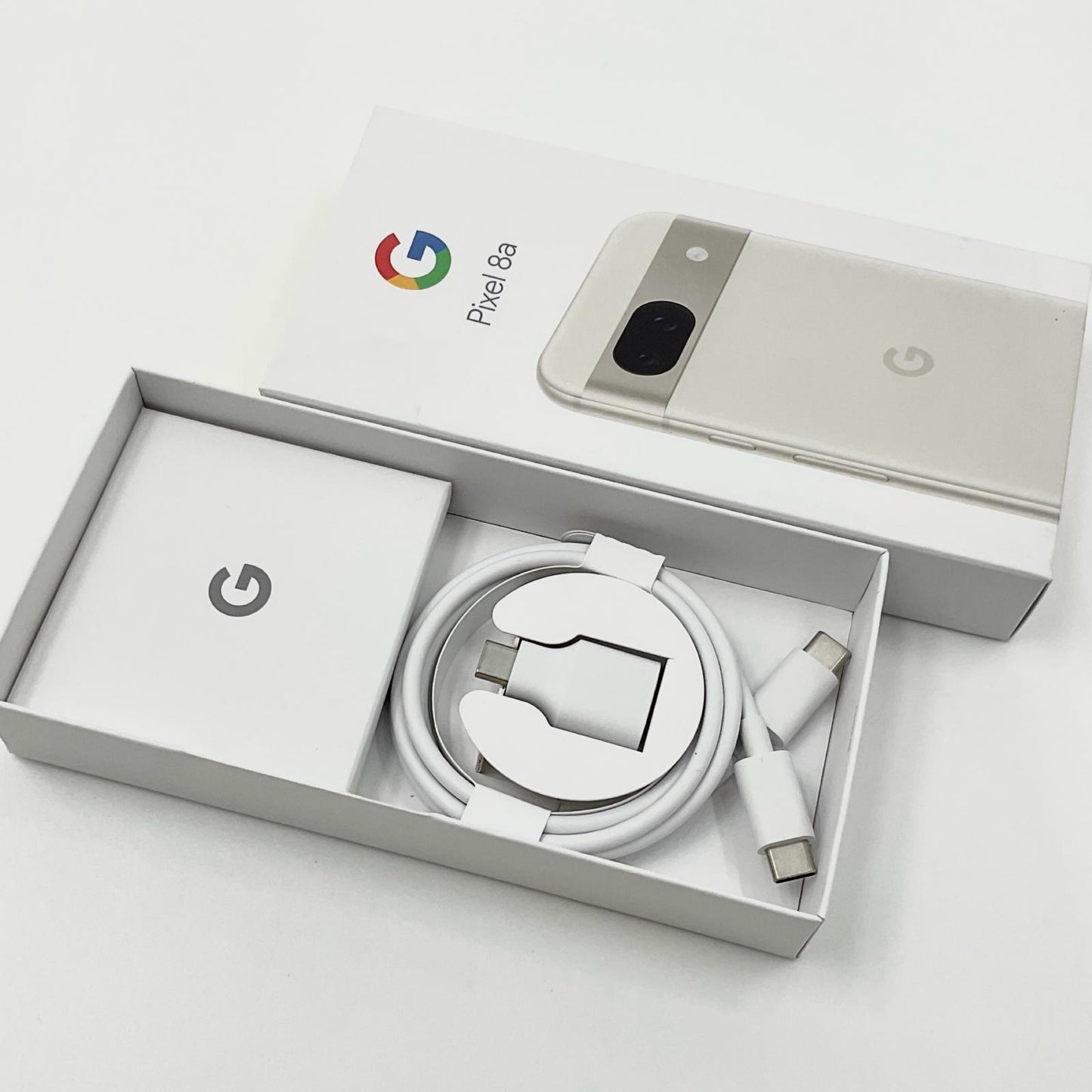 【全額返金保証】【最速発送】Google Pixel 8a 128GB Porcelain au G576D 白ロム 超美品 動作確認済