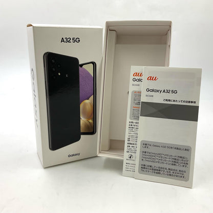 【全額返金保証】【最速発送】SAMSUNG Galaxy A32 5G 64GB Awesome Black au SCG08 白ロム 超美品 動作確認済