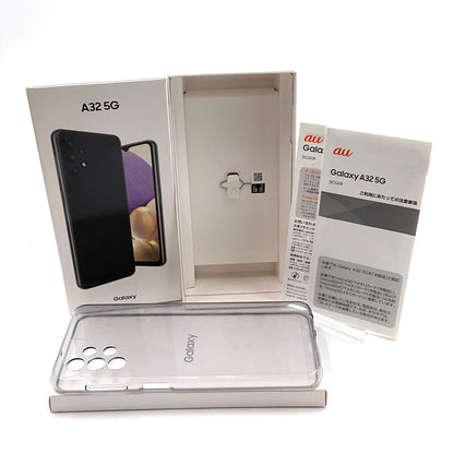 【全額返金保証】【最速発送】SAMSUNG Galaxy A32 5G 64GB Awesome Black au SCG08 白ロム 動作確認済