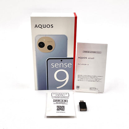 【全額返金保証】【最速発送】SHARP AQUOS sense9 128GB ブルー SHG14 超美品 動作確認済