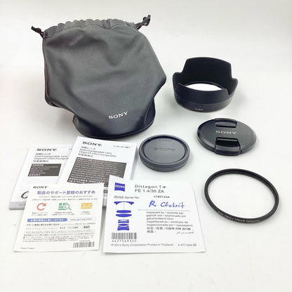 【全額返金保証】【最速発送】Sony Distagon T* FE 35mm F1.4 ZA SEL35F14Z 美品 動作確認済
