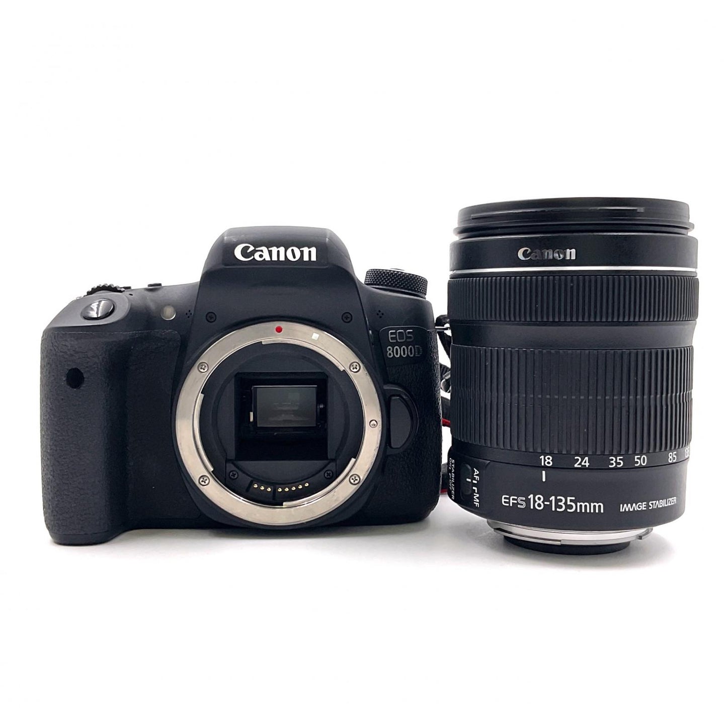 【全額返金保証】【最速発送】Canon デジタル一眼 EOS 8000D EF-S18-135 IS STM レンズキット ブラック 美品 動作確認済