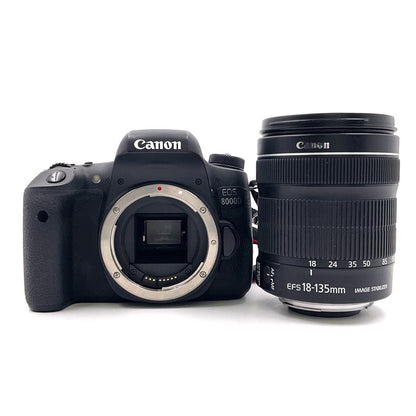【全額返金保証】【最速発送】Canon デジタル一眼 EOS 8000D EF-S18-135 IS STM レンズキット ブラック 美品 動作確認済