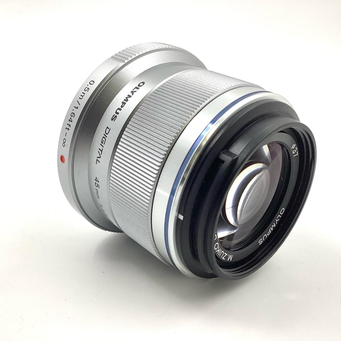 【全額返金保証】【最速発送】OLYMPUS M.ZUIKO DIGITAL 45mm F1.8 [シルバー] 動作確認済