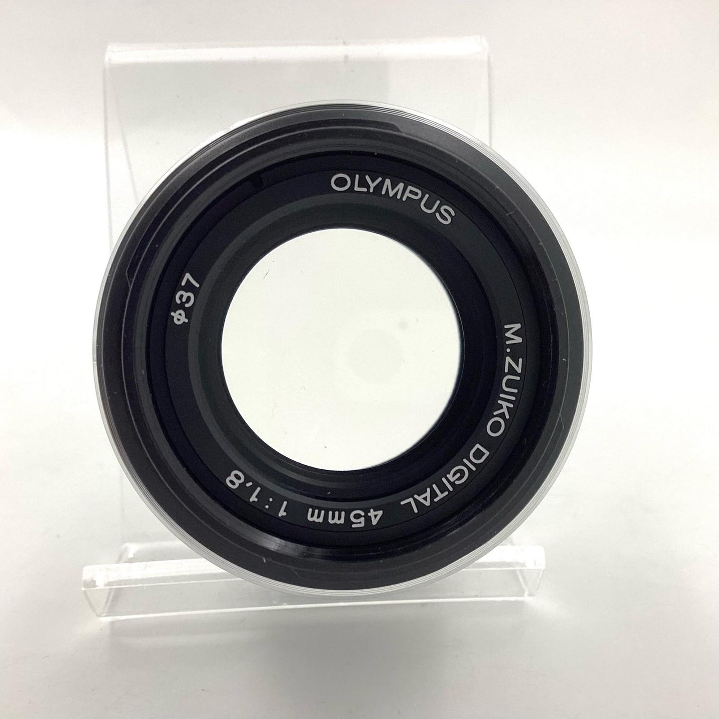 【全額返金保証】【最速発送】OLYMPUS M.ZUIKO DIGITAL 45mm F1.8 [シルバー] 動作確認済