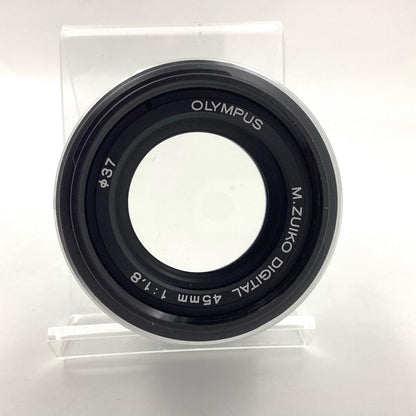【全額返金保証】【最速発送】OLYMPUS M.ZUIKO DIGITAL 45mm F1.8 [シルバー] 動作確認済