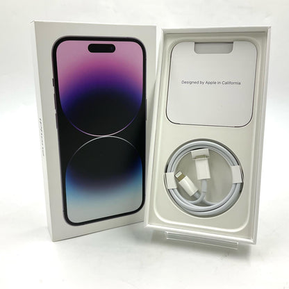 【全額返金保証】【最速発送】Apple iPhone iPhone 14 Pro 256GB ディープパープル SIMフリー 動作確認済 81%