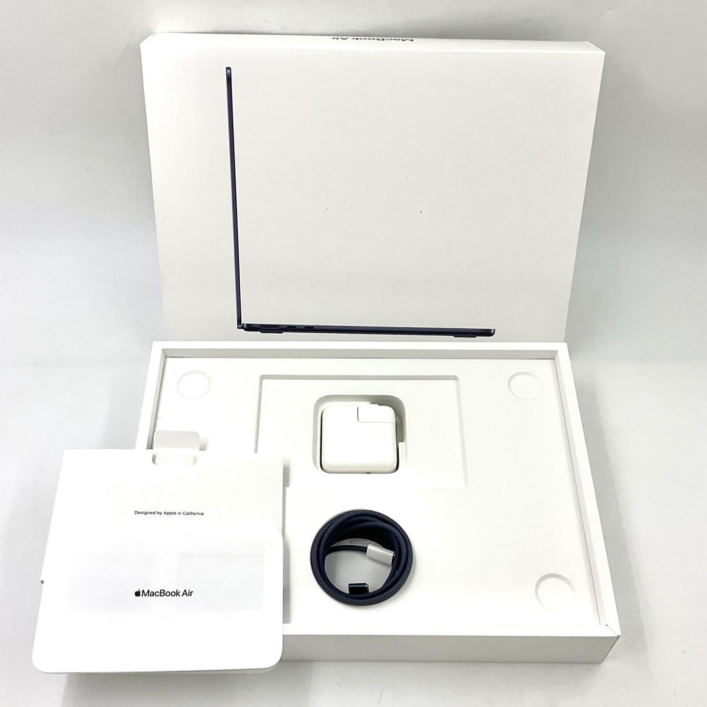 【全額返金保証】【最速発送】Apple MacBook Air 13.6インチ 2022 Apple M2 8GB SSD 256GB ミッドナイト 91% 動作確認済