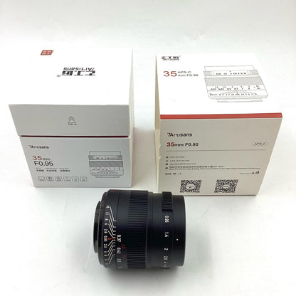 【全額返金保証】【最速発送】七工匠 7Artisans 35mm F0.95 美品 動作確認済