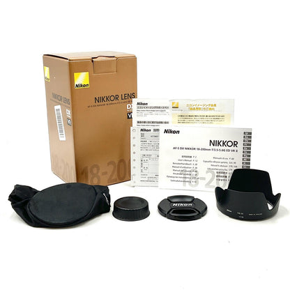 【全額返金保証】【最速発送】Nikon AF-S DX NIKKOR 18-200mm f/3.5-5.6G ED VR II 美品 動作確認済