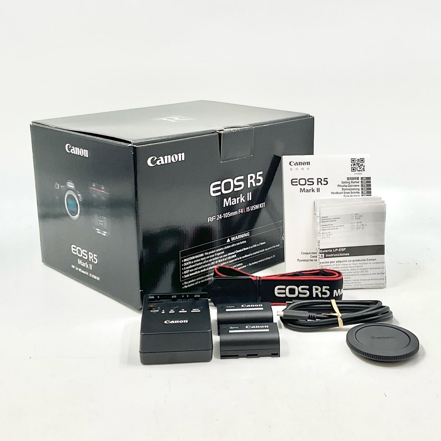 【全額返金保証】【最速発送】Canon デジタル一眼 EOS R5 Mark II ボディ ブラック 美品 動作確認済