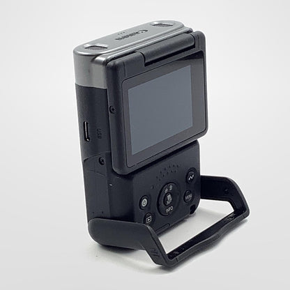 【全額返金保証】【最速発送】Canon コンパクトデジタルカメラ PowerShot V10　ブラック 美品 動作確認済