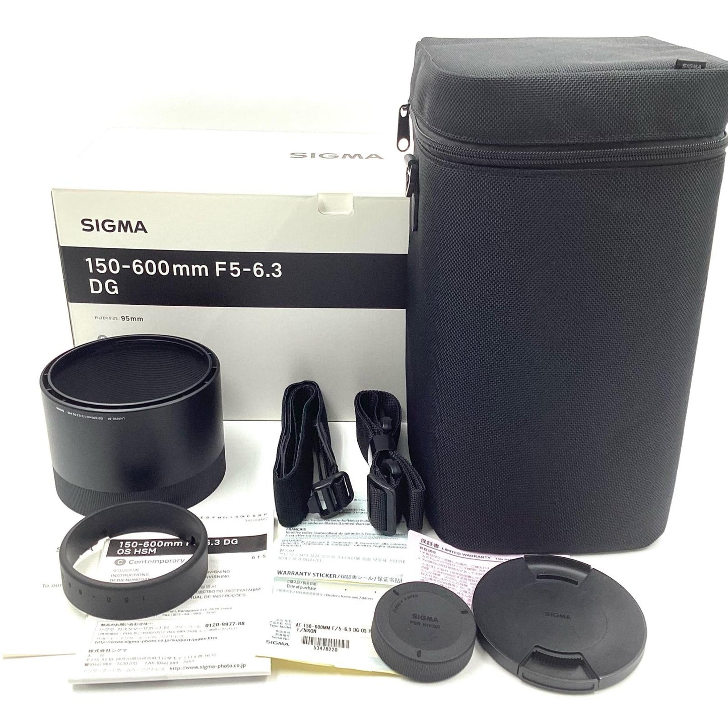 【全額返金保証】【最速発送】SIGMA 150-600mm F5-6.3 DG OS HSM Contemporary [ニコン用] 美品 動作確認済