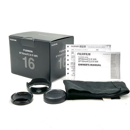 【全額返金保証】【最速発送】FUJIFILM フジノンレンズ XF16mmF2.8 R WR [ブラック] 超美品 動作確認済