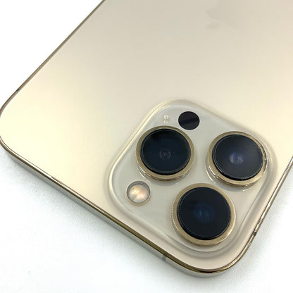 【全額返金保証】【最速発送】Apple iPhone iPhone 13 Pro Max 128GB ゴールド au 動作確認済 84%