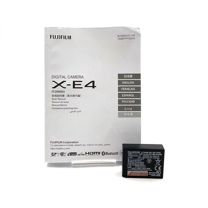 【全額返金保証】【最速発送】FUJIFILM デジタル一眼 FUJIFILM X-E4 ボディ シルバー 美品 動作確認済