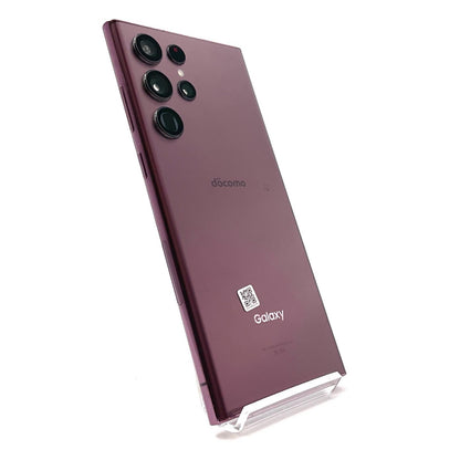 【全額返金保証】【最速発送】SAMSUNG Galaxy Galaxy S22 Ultra 256GB バーガンディー docomo SC-52C 白ロム 動作確認済