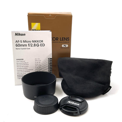 【全額返金保証】【最速発送】Nikon AF-S Micro NIKKOR 60mm f/2.8G ED 動作確認済