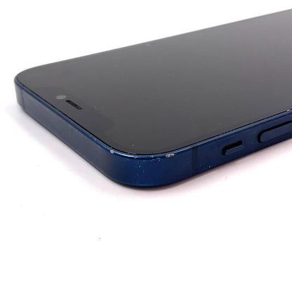 【全額返金保証】【最速発送】Apple iPhone iPhone 12 64GB ブルー au 白ロム 動作確認済 81%