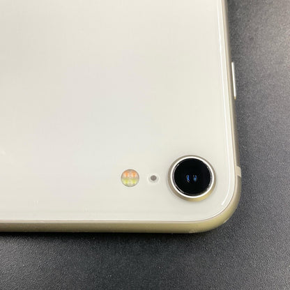 【全額返金保証】【最速発送】Apple iPhone iPhone SE（第3世代） 64GB スターライト Softbank 白ロム 動作確認済 85%