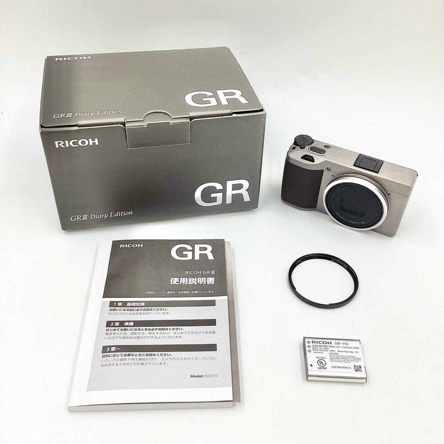 【全額返金保証】【最速発送】RICOH コンパクトデジタルカメラ GR III Diary Edition（メタリックウォームグレー） 動作確認済