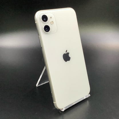 【全額返金保証】【最速発送】Apple iPhone iPhone 11 64GB ホワイト au 白ロム 動作確認済 83%