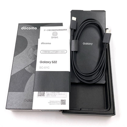 【全額返金保証】【最速発送】SAMSUNG Galaxy S22 256GB ブラック docomo SC-51C 白ロム 動作確認済