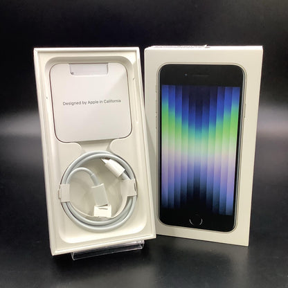 【全額返金保証】【最速発送】Apple iPhone iPhone SE（第3世代） 128GB スターライト Softbank 動作確認済 80%