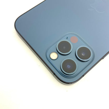 【全額返金保証】【最速発送】Apple iPhone iPhone 12 Pro 256GB パシフィックブルー Softbank 白ロム 動作確認済 83%