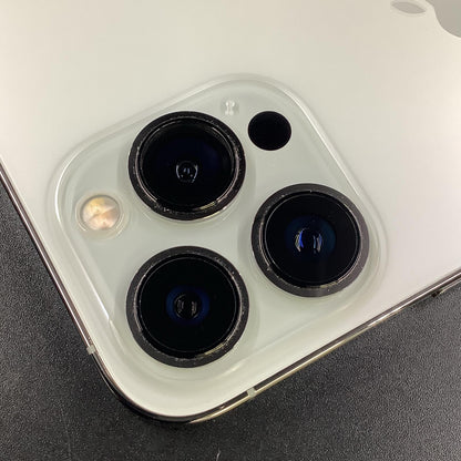 【全額返金保証】【最速発送】Apple iPhone iPhone 13 Pro 128GB シルバー SIMフリー 動作確認済 97%