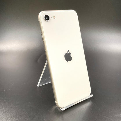 【全額返金保証】【最速発送】Apple iPhone iPhone SE（第3世代） 64GB スターライト au 白ロム 動作確認済 85%