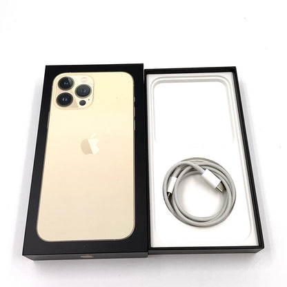 【全額返金保証】【最速発送】Apple iPhone iPhone 13 Pro Max 128GB ゴールド SIMフリー 動作確認済 83%
