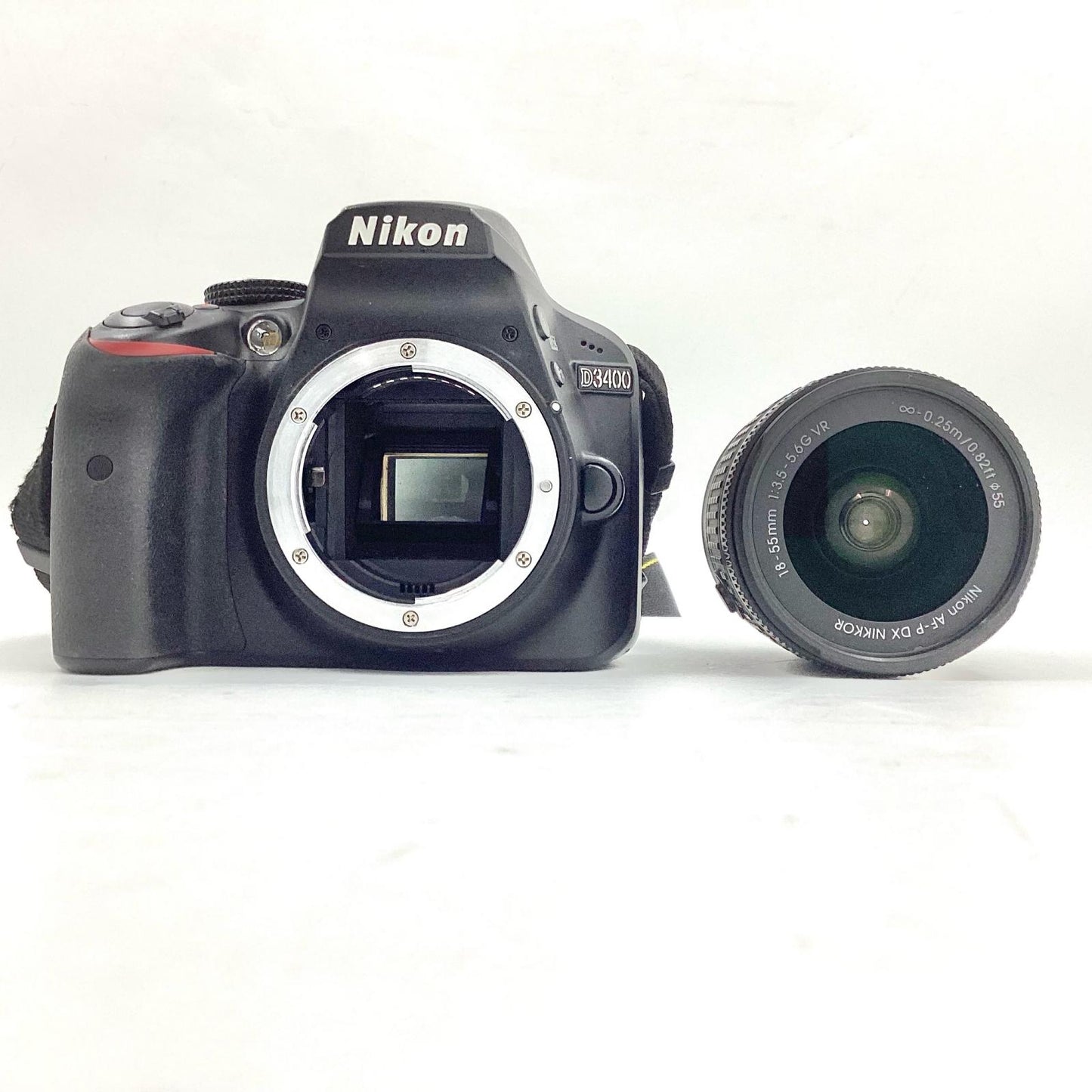 【全額返金保証】【最速発送】Nikon デジタル一眼 D3400 18-55 VR レンズキット ブラック 動作確認済