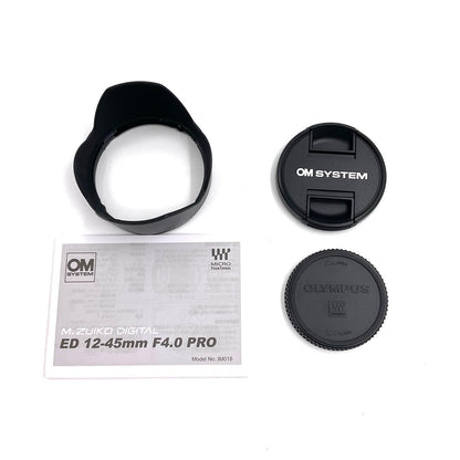 【全額返金保証】【最速発送】OLYMPUS M.ZUIKO DIGITAL ED 12-45mm F4.0 PRO 動作確認済