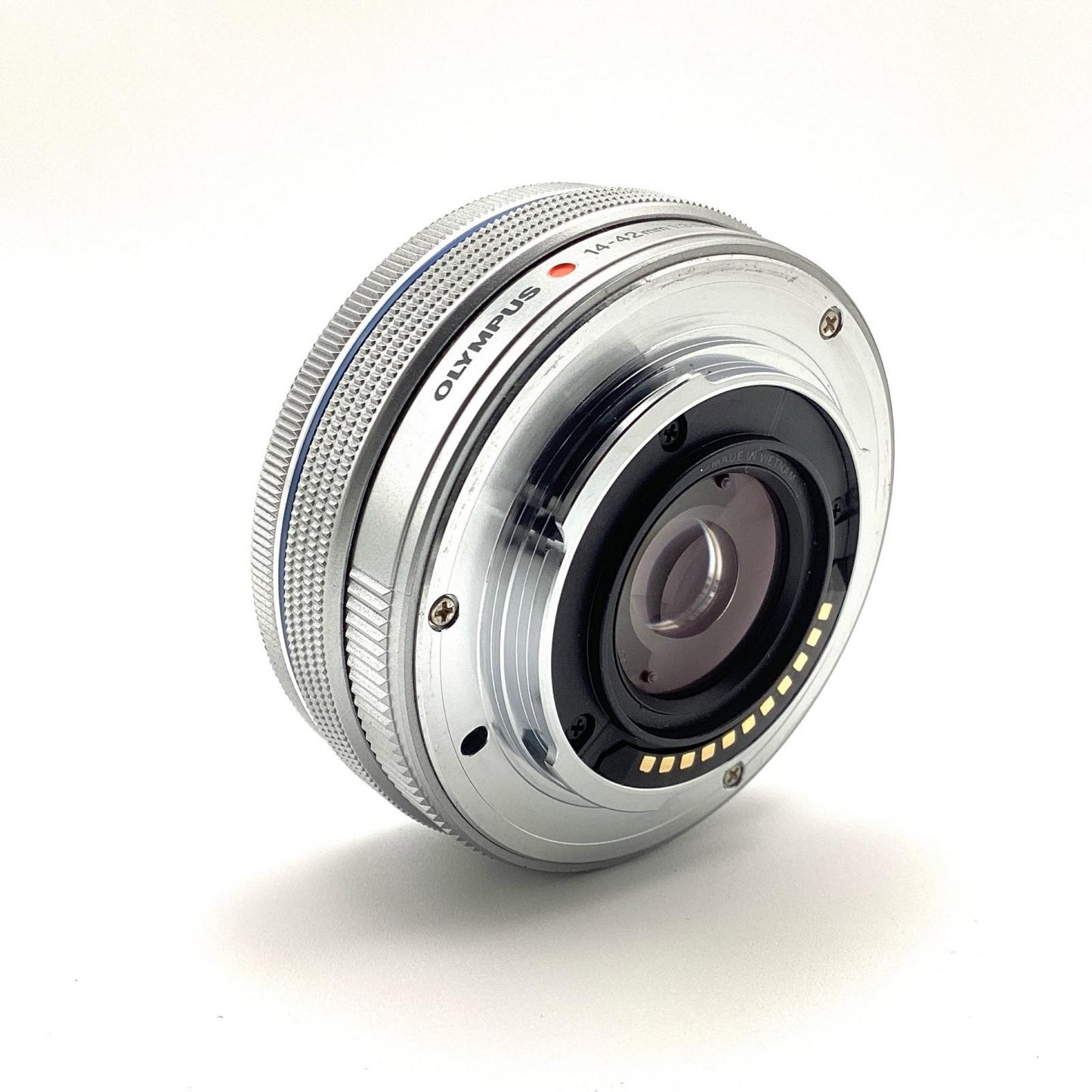 【全額返金保証】【最速発送】OLYMPUS M.ZUIKO DIGITAL ED 14-42mm F3.5-5.6 EZ [シルバー] 動作確認済