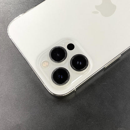 【全額返金保証】【最速発送】Apple iPhone iPhone 12 Pro Max 128GB シルバー au 動作確認済 77%