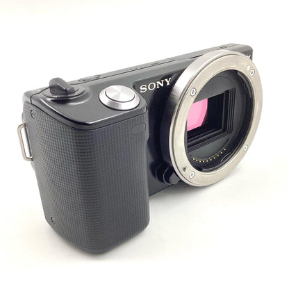 【全額返金保証】【最速発送】Sony デジタル一眼 α NEX-5 ボディ ブラック 動作確認済