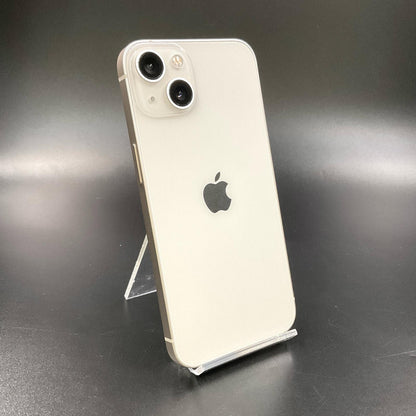 【全額返金保証】【最速発送】Apple iPhone iPhone 13 128GB スターライト au 白ロム 動作確認済 85%
