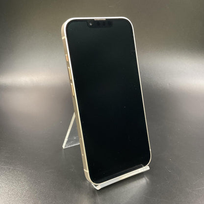 【全額返金保証】【最速発送】Apple iPhone iPhone 13 128GB スターライト au 白ロム 動作確認済 85%