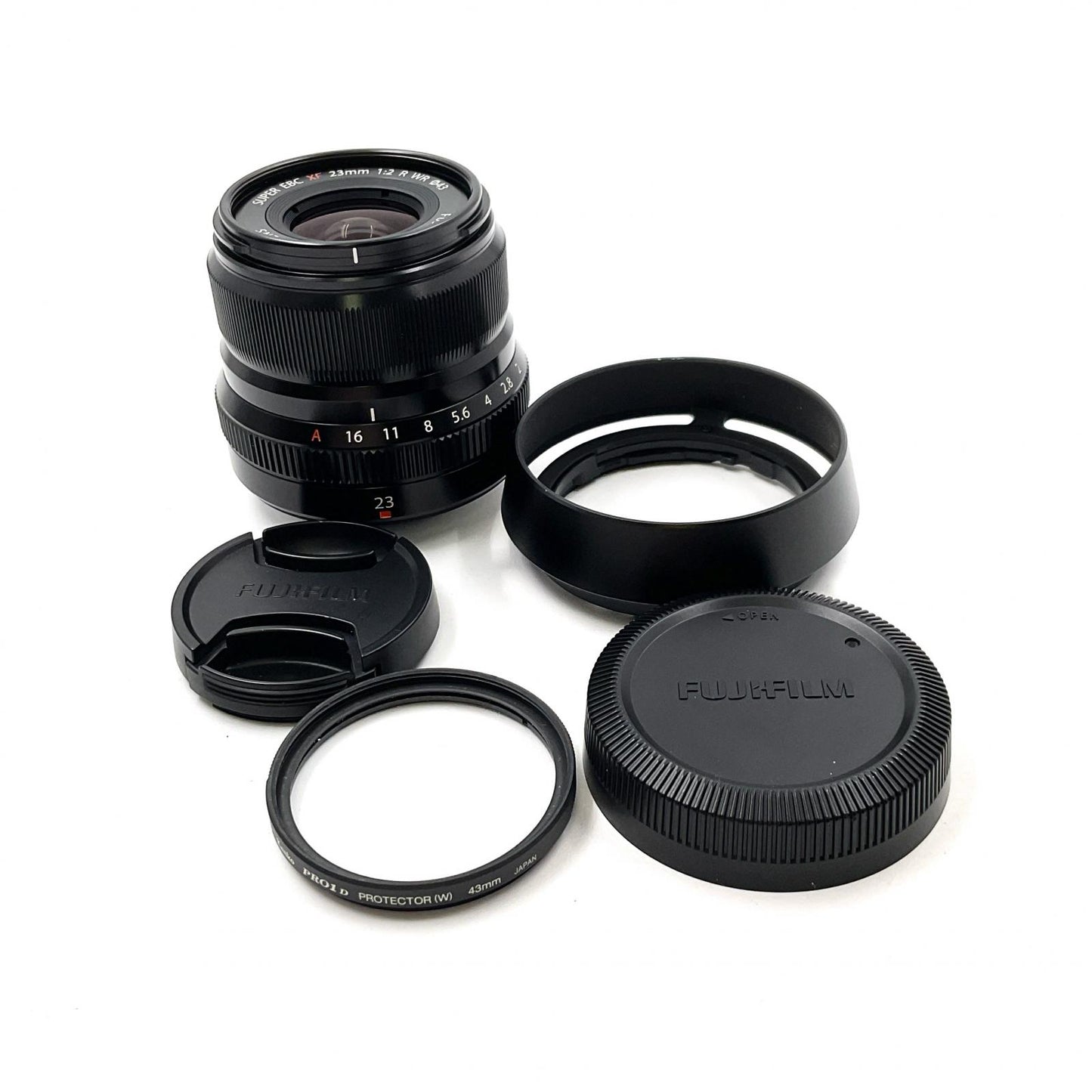 【全額返金保証】【最速発送】FUJIFILM フジノンレンズ XF23mmF2 R WR [ブラック] 動作確認済
