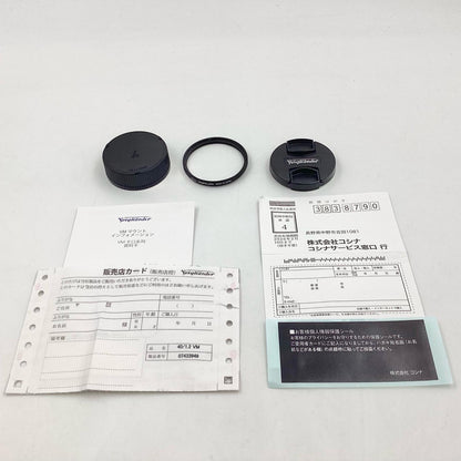 【全額返金保証】【最速発送】COSINA フォクトレンダー NOKTON 40mm F1.2 Aspherical [ライカM用] 美品 動作確認済