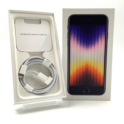 【全額返金保証】【最速発送】Apple iPhone iPhone SE（第3世代） 64GB ミッドナイト SIMフリー 美品 動作確認済 94%