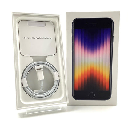 【全額返金保証】【最速発送】Apple iPhone iPhone SE（第3世代） 64GB ミッドナイト SIMフリー 動作確認済 86%